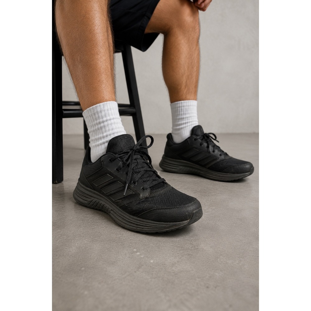 Adidas Galaxy 5 Mens Running Shoes Triple Black Cloudfoam Sneakers FY6718 Size 7